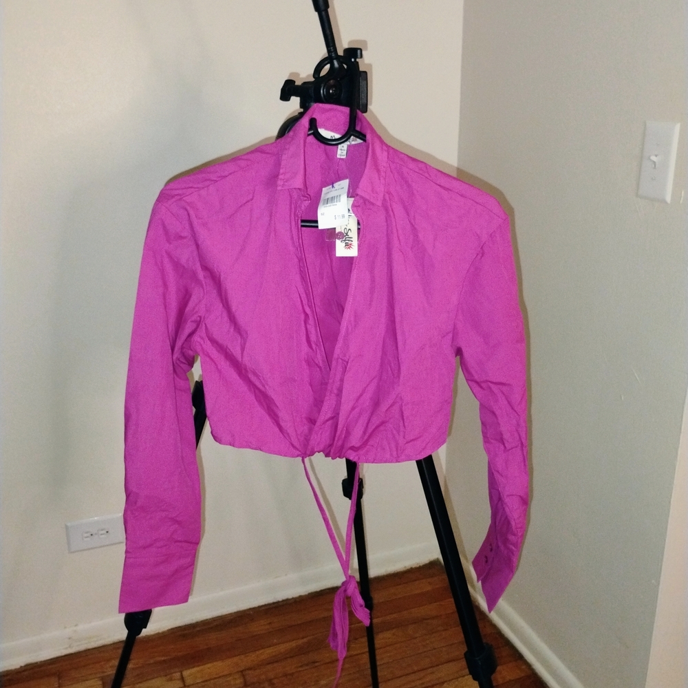 Pink Wrap Blouse - Picture 3 of 3